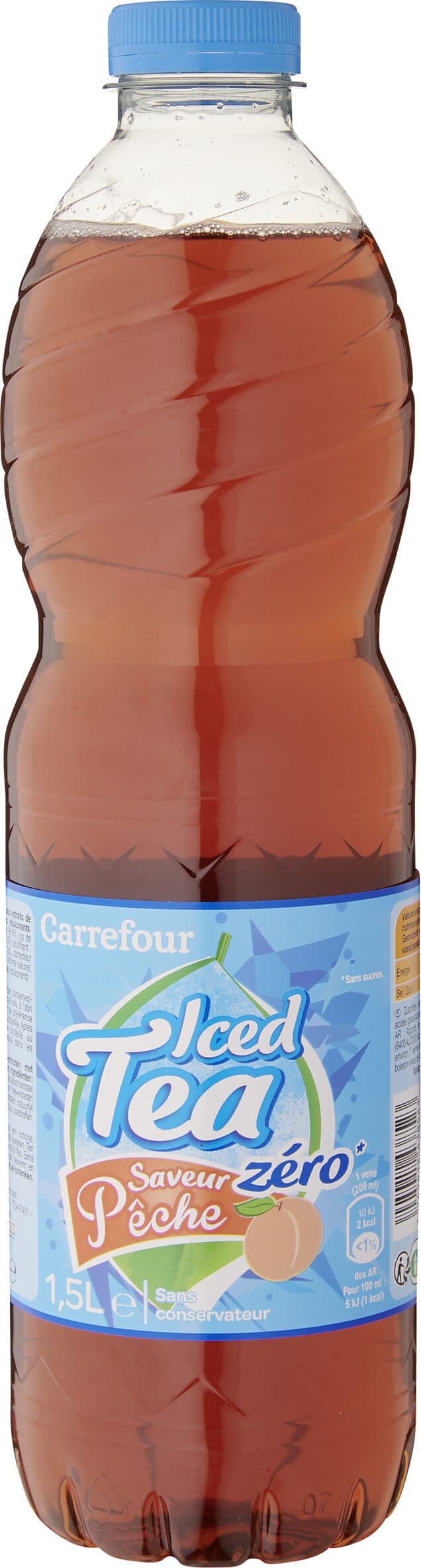 Carrefour Iced tea saveur pêche packshot