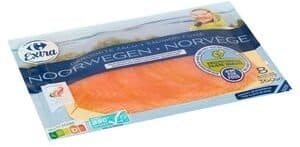 Carrefour Saumon fumé – norvège saumon élevé sans traitement antibiotique fumé au bois de hêtre packshot