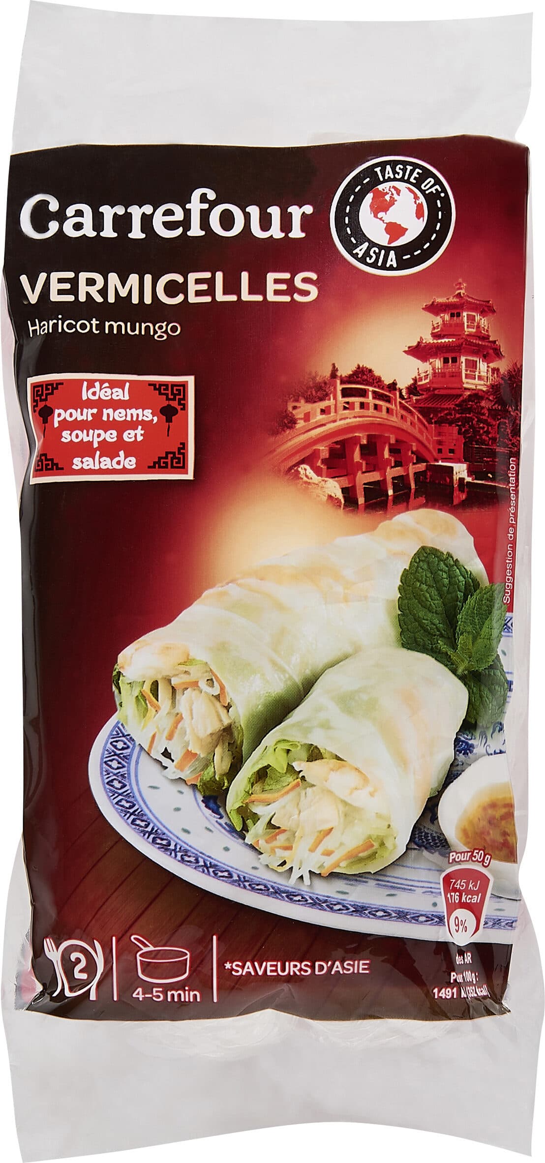 Carrefour Vermicelles, Haricot mungo packshot