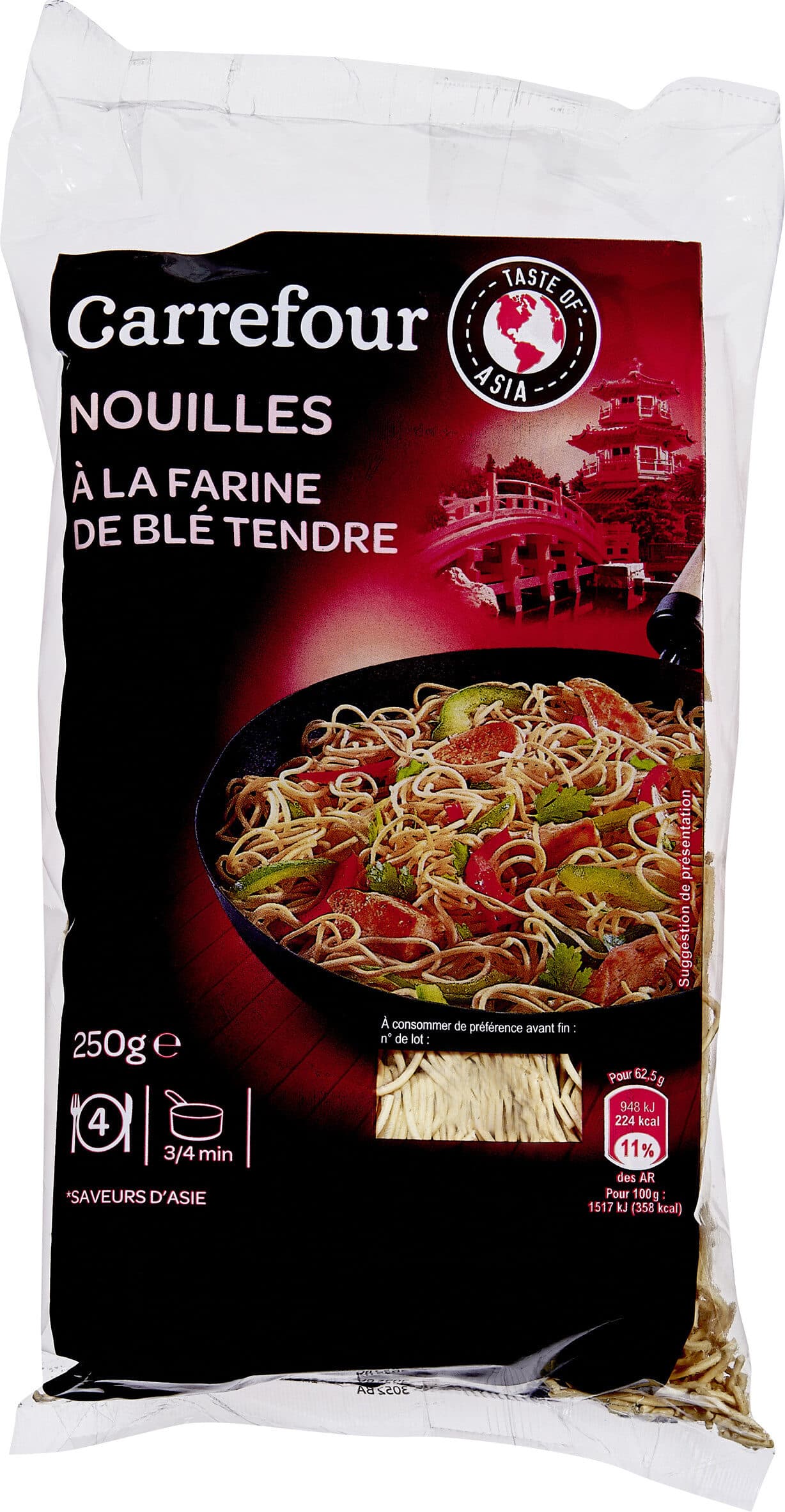 Carrefour Noodles aux oeufs packshot