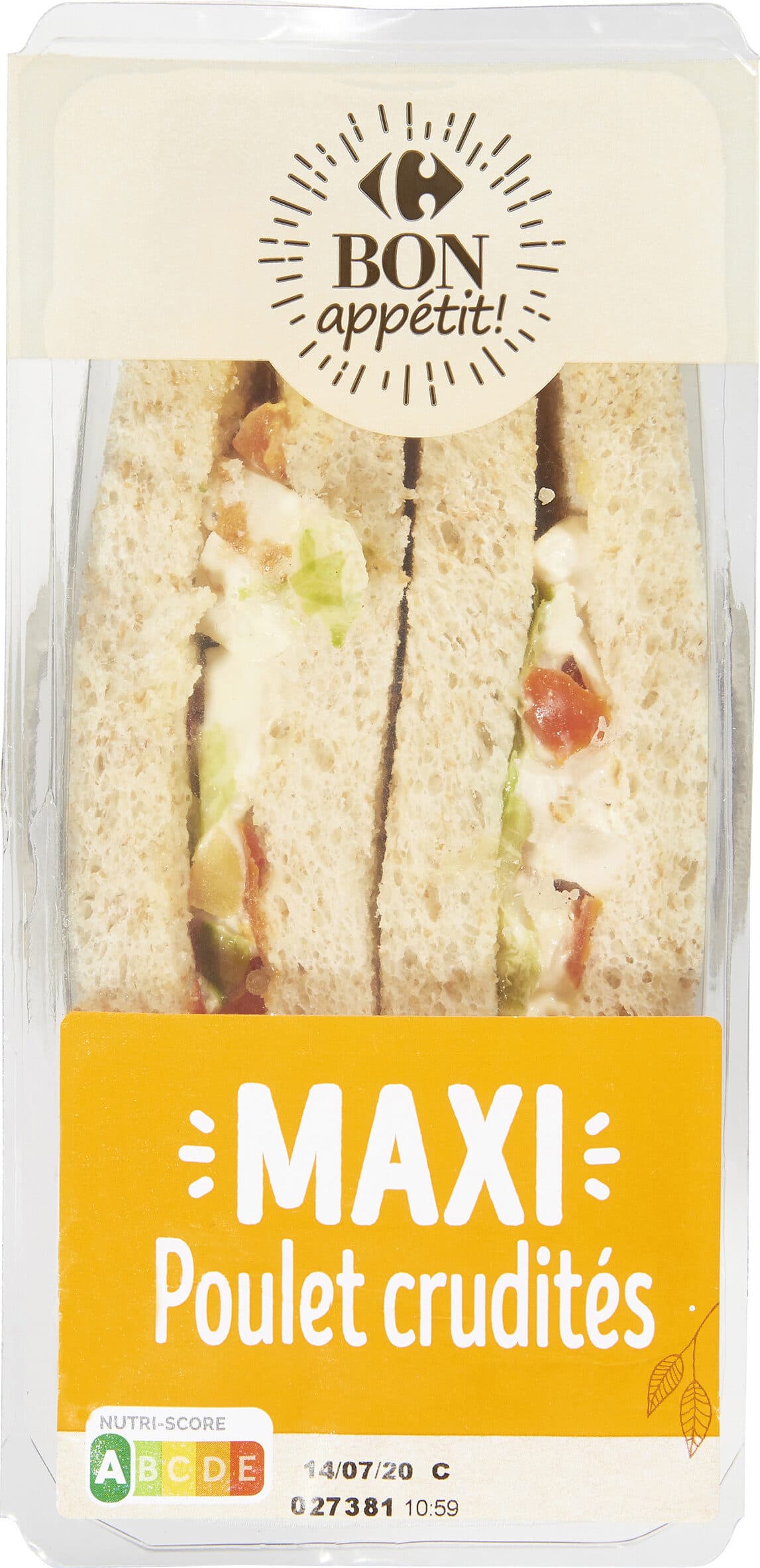 Carrefour MAXI Poulet rôti crudités packshot
