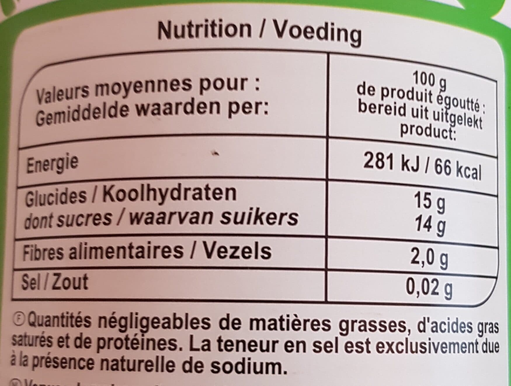 Carrefour Poires Williams demi-fruits sirop léger packshot