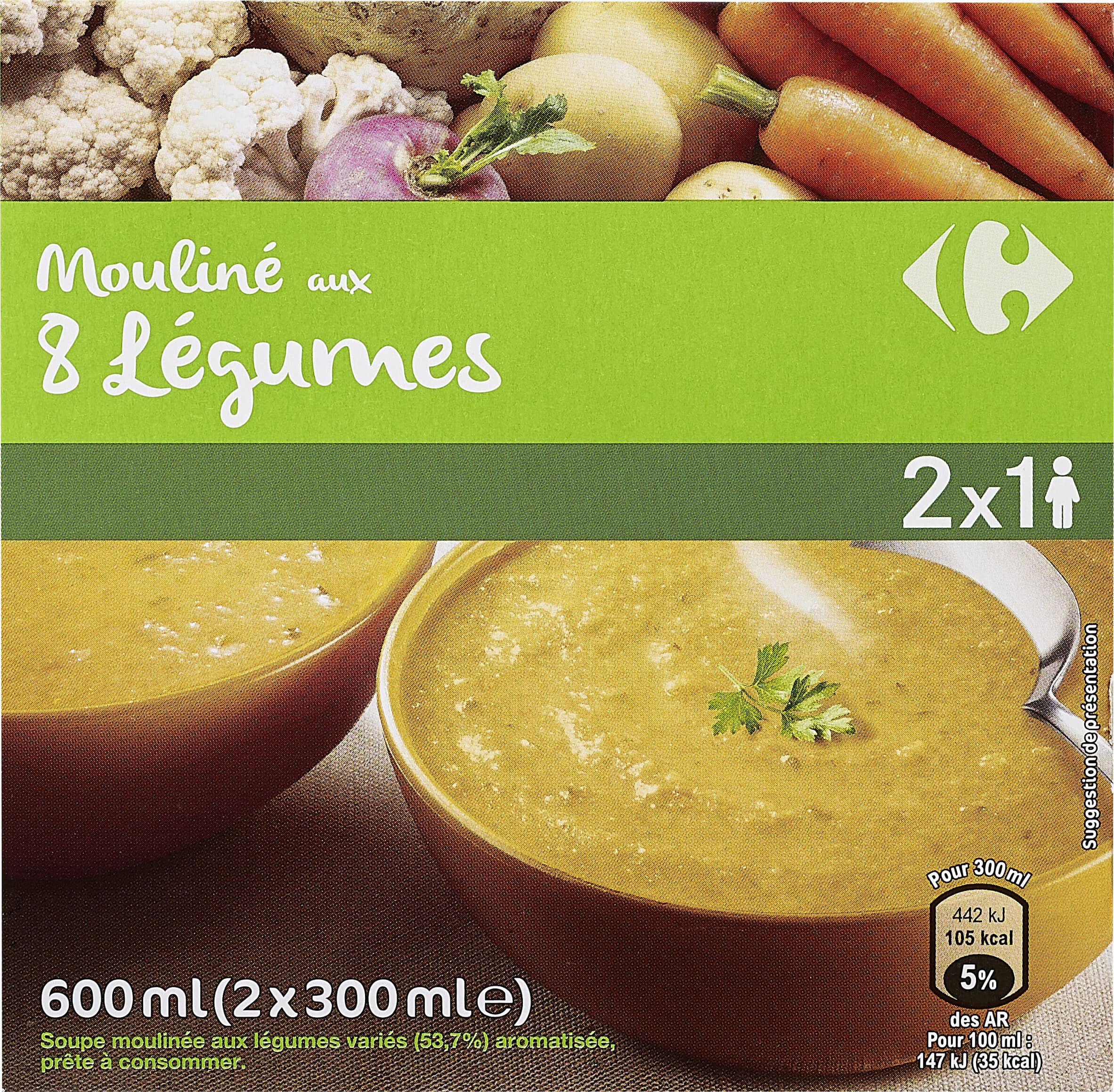 Carrefour Mouliné aux 8 Légumes packshot