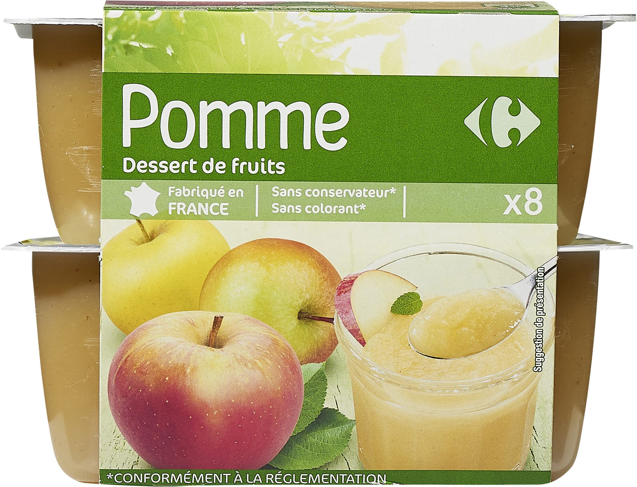 Carrefour Pomme Dessert de fruits packshot