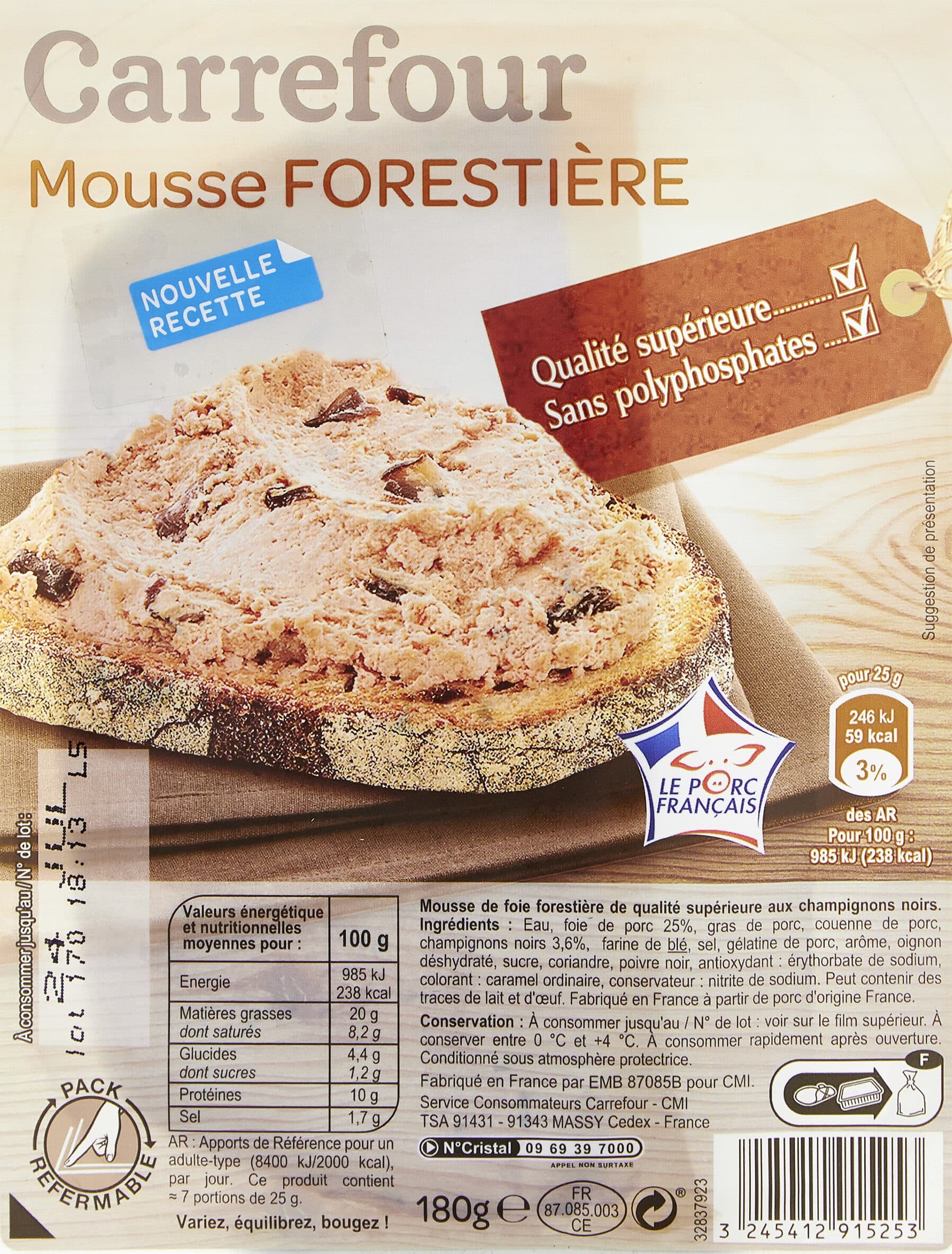 Carrefour Mousse forestière packshot