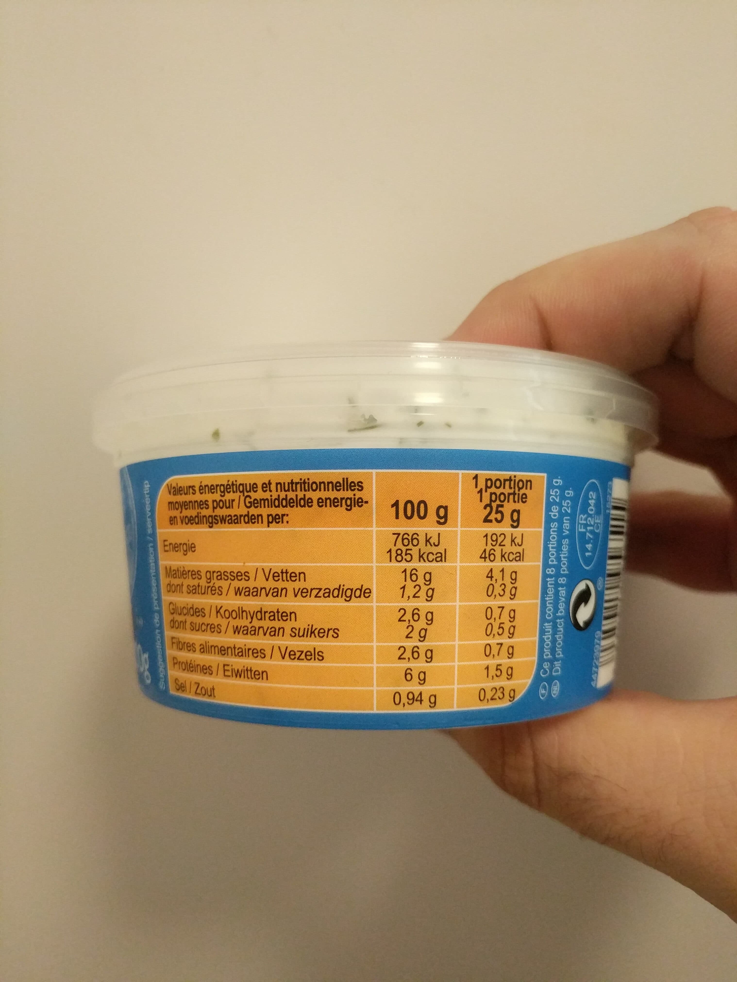 Sensation Tzatziki Fromage frais et concombres packshot