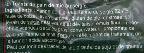CMI Toast seigle packshot