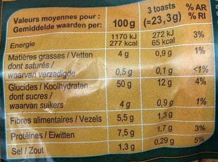 CMI Toast seigle packshot