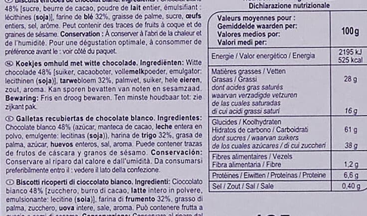 Carrefour Stick & Choc Chocolat blanc packshot