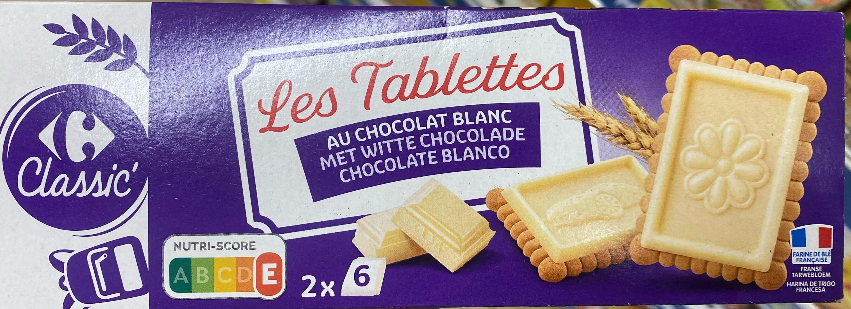 Carrefour Les Tablettes AU CHOCOLAT BLANC packshot