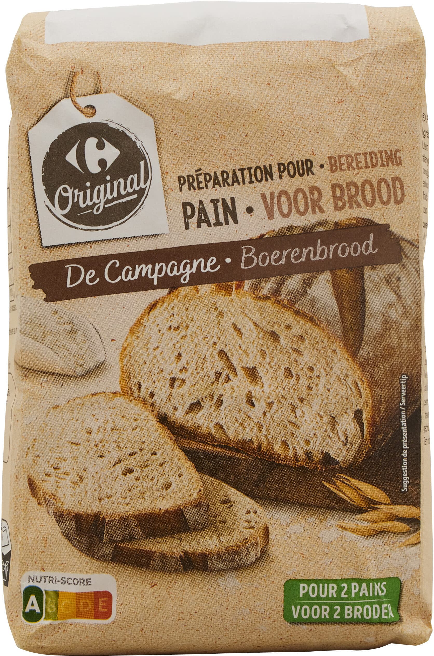 Carrefour Préparation pour pain De campagne packshot
