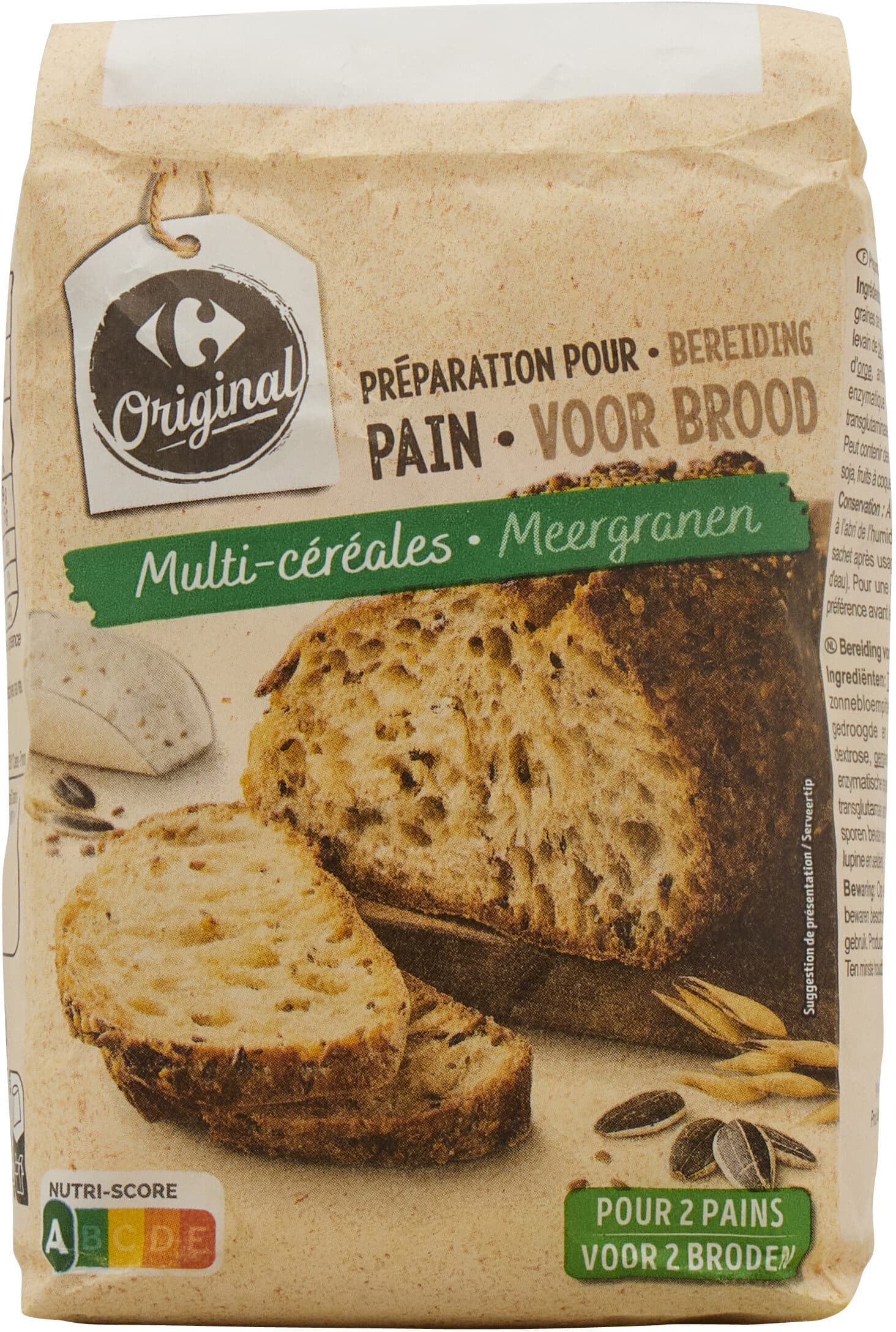 Carrefour Préparation pour pain Multi-céréales packshot