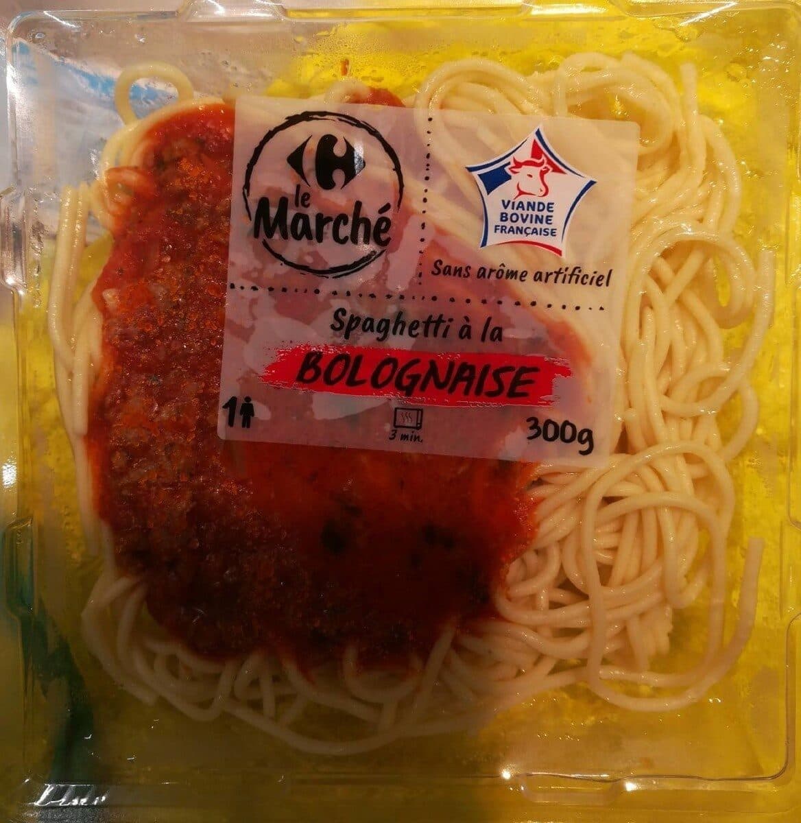 Carrefour Spaghetti à la BOLOGNAISE packshot