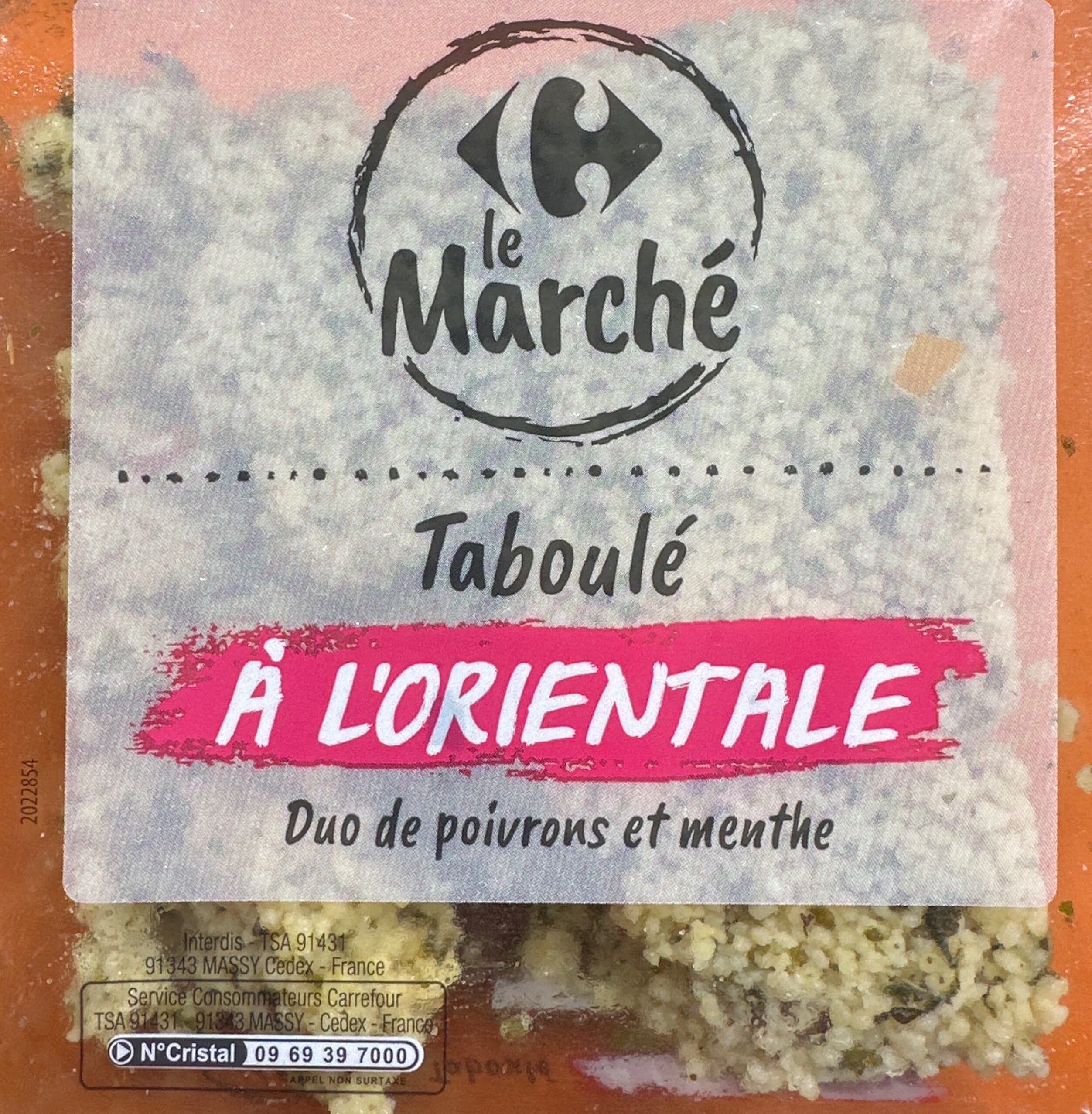 Carrefour Taboulé A L'ORIENTALE Duo de poivrons et menthe packshot