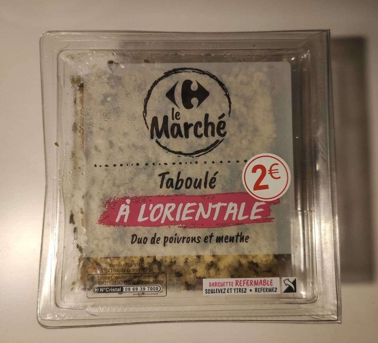 Carrefour Taboulé A L'ORIENTALE Duo de poivrons et menthe packshot