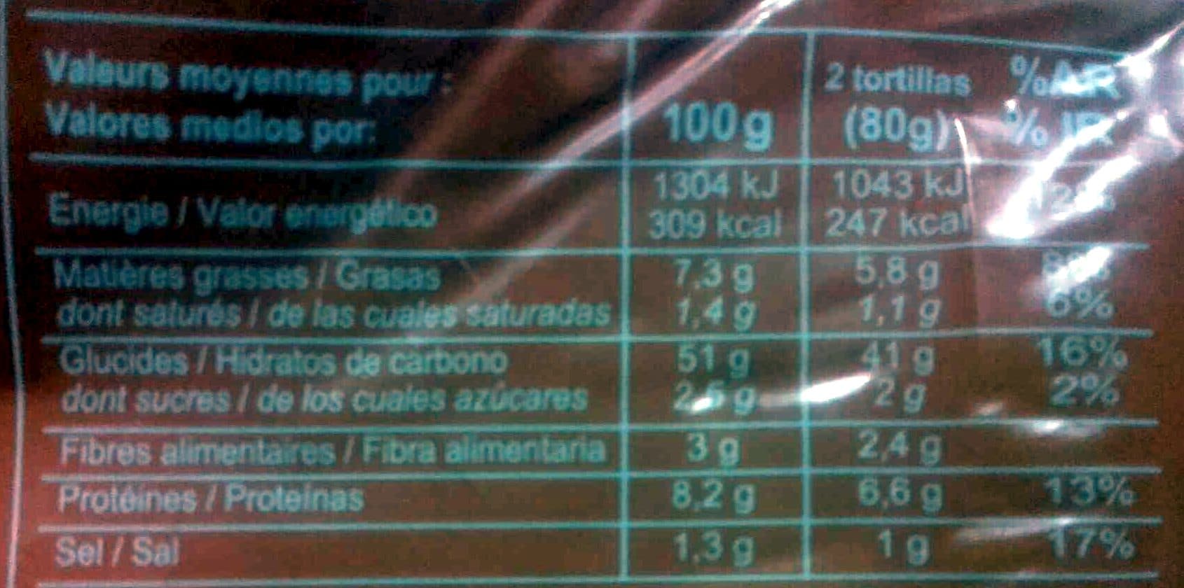 Carrefour 8 Tortillas Blé et maïs packshot