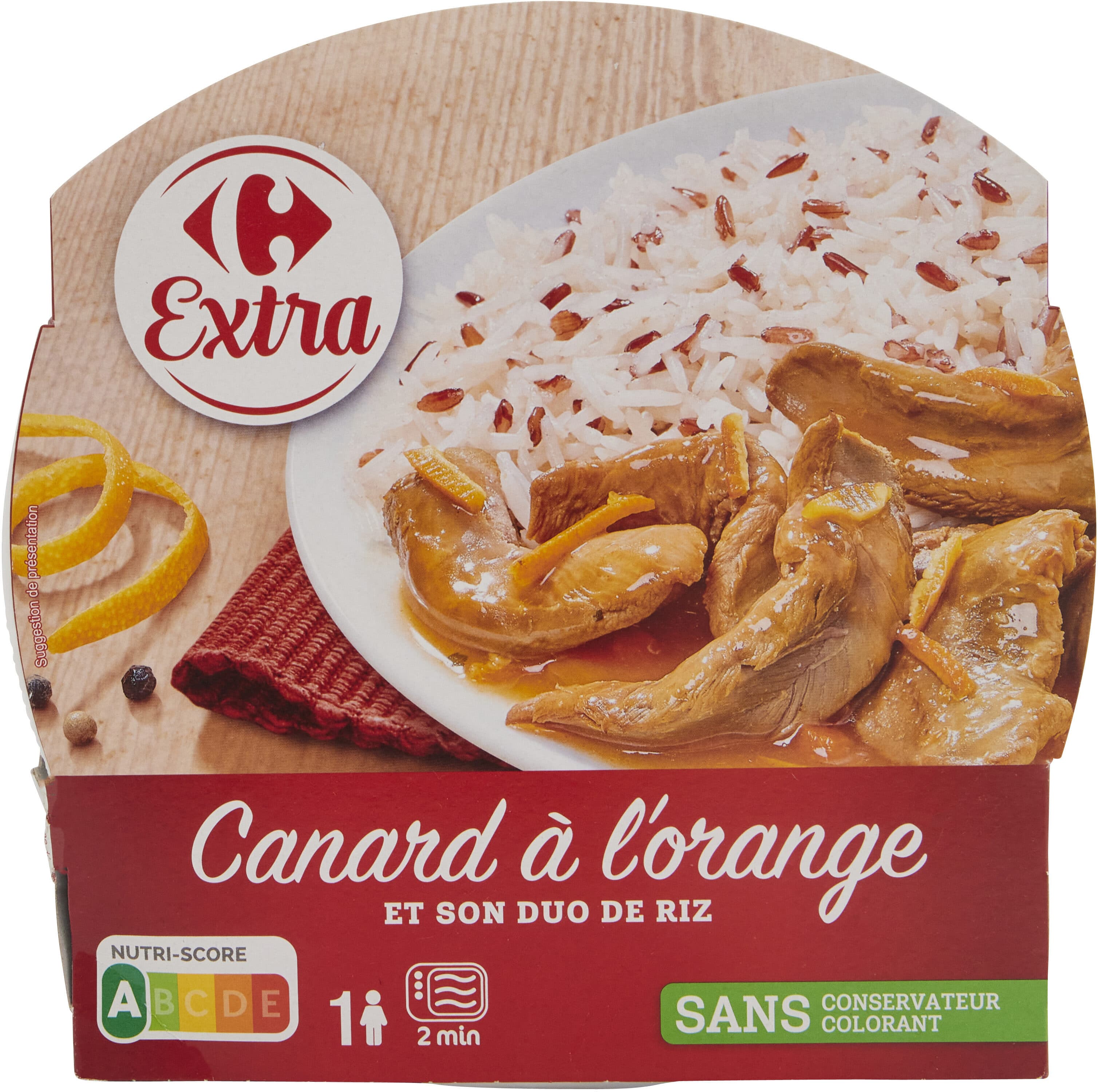 Carrefour Canard à l'Orange et son Duo de Riz packshot