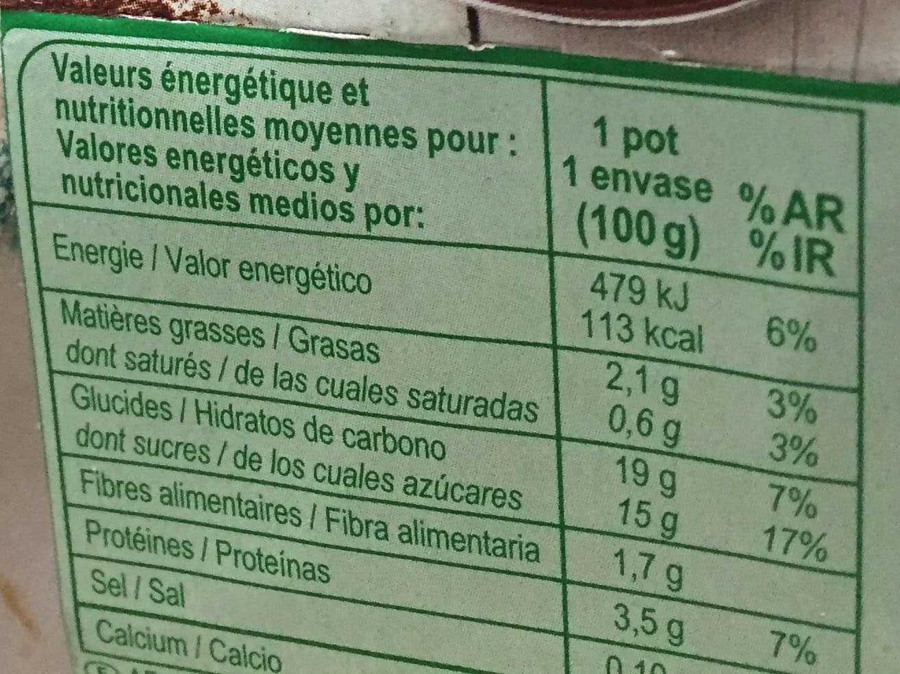 Carrefour Postre de soja con chocolate packshot