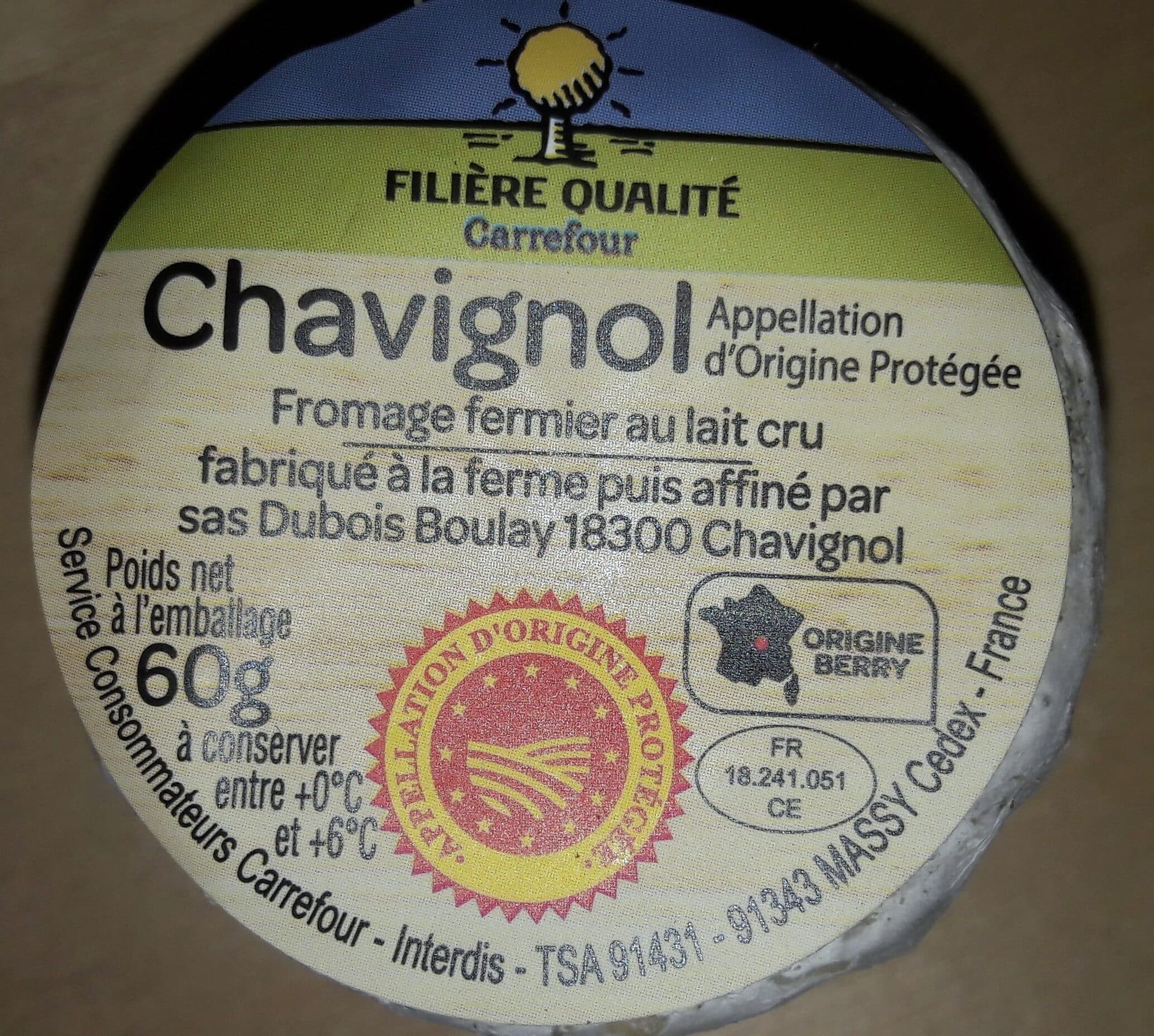 Carrefour Chavignol Fermier, Au Lait Cru packshot