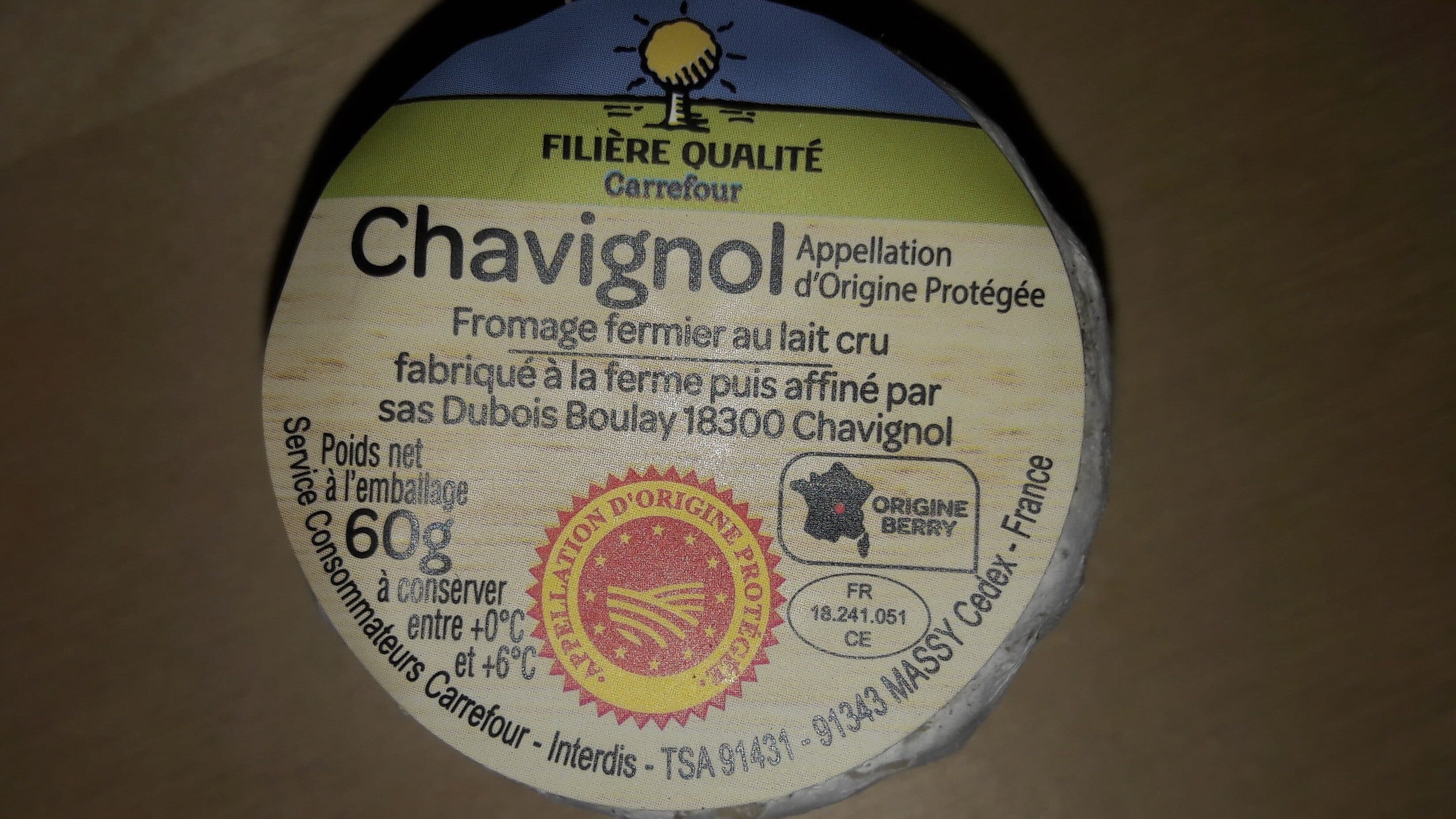 Carrefour Chavignol Fermier, Au Lait Cru packshot