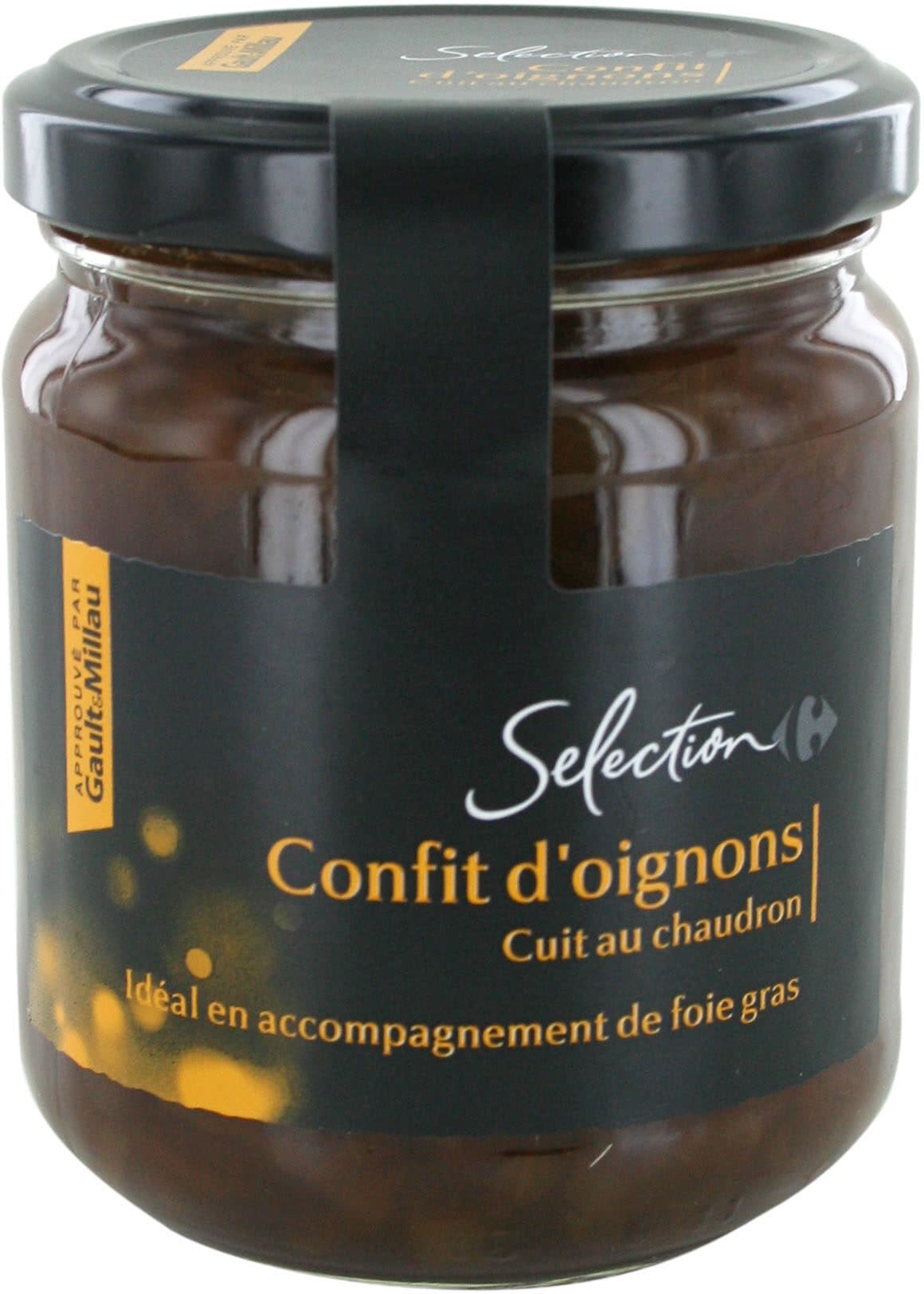 Carrefour Confit d'oignons cuit au chaudron packshot