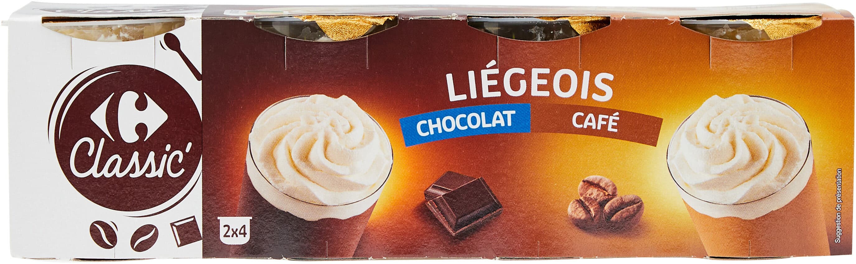 Carrefour Liégeois Chocolat Café packshot