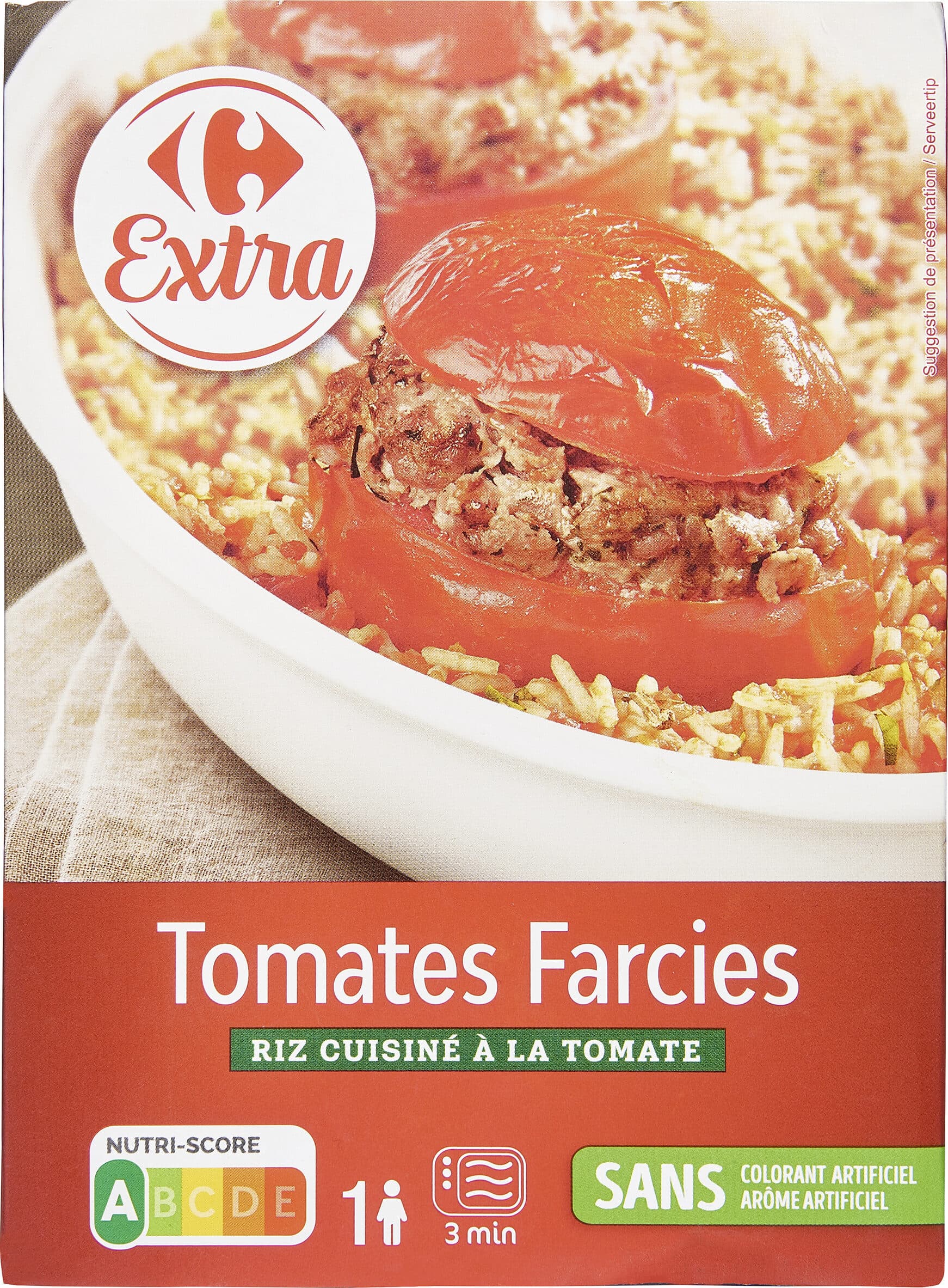 Carrefour Tomates Farcies Riz cuisiné à la tomate packshot