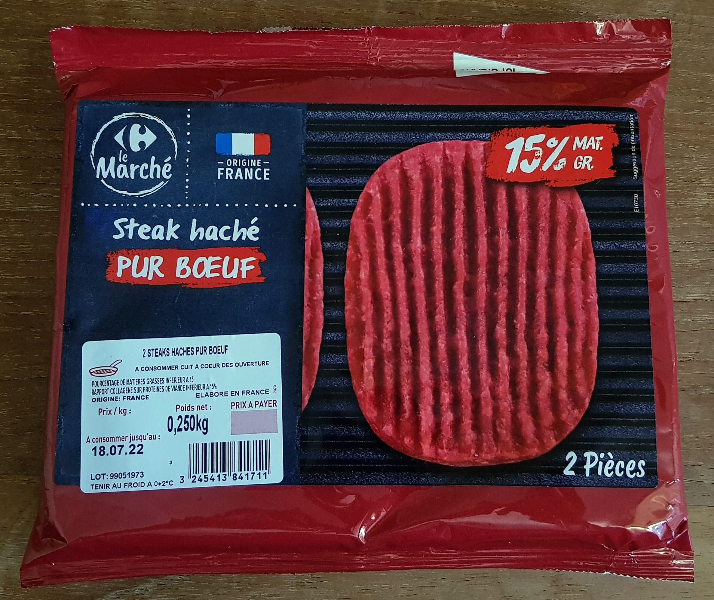 5€99 Steak haché packshot