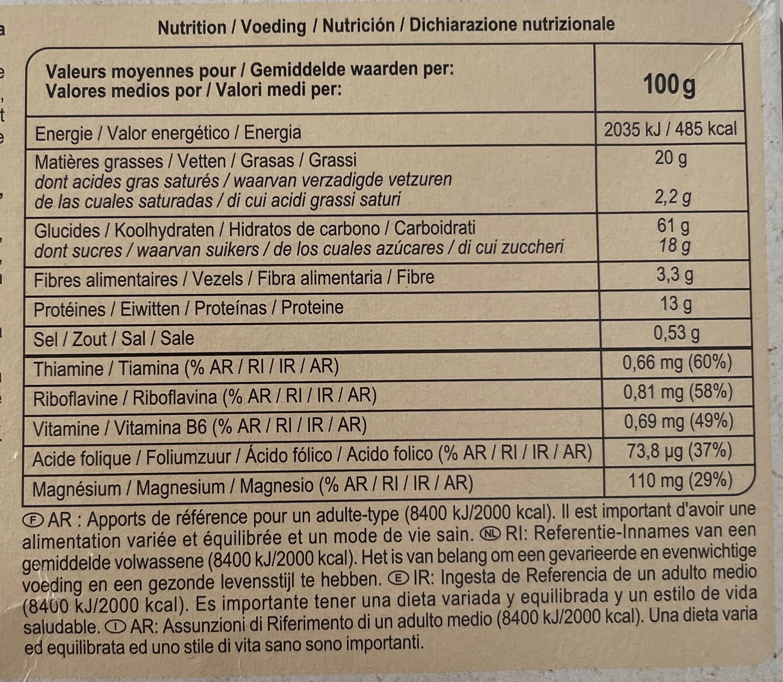 Carrefour Sensation Vitality* Sésame packshot