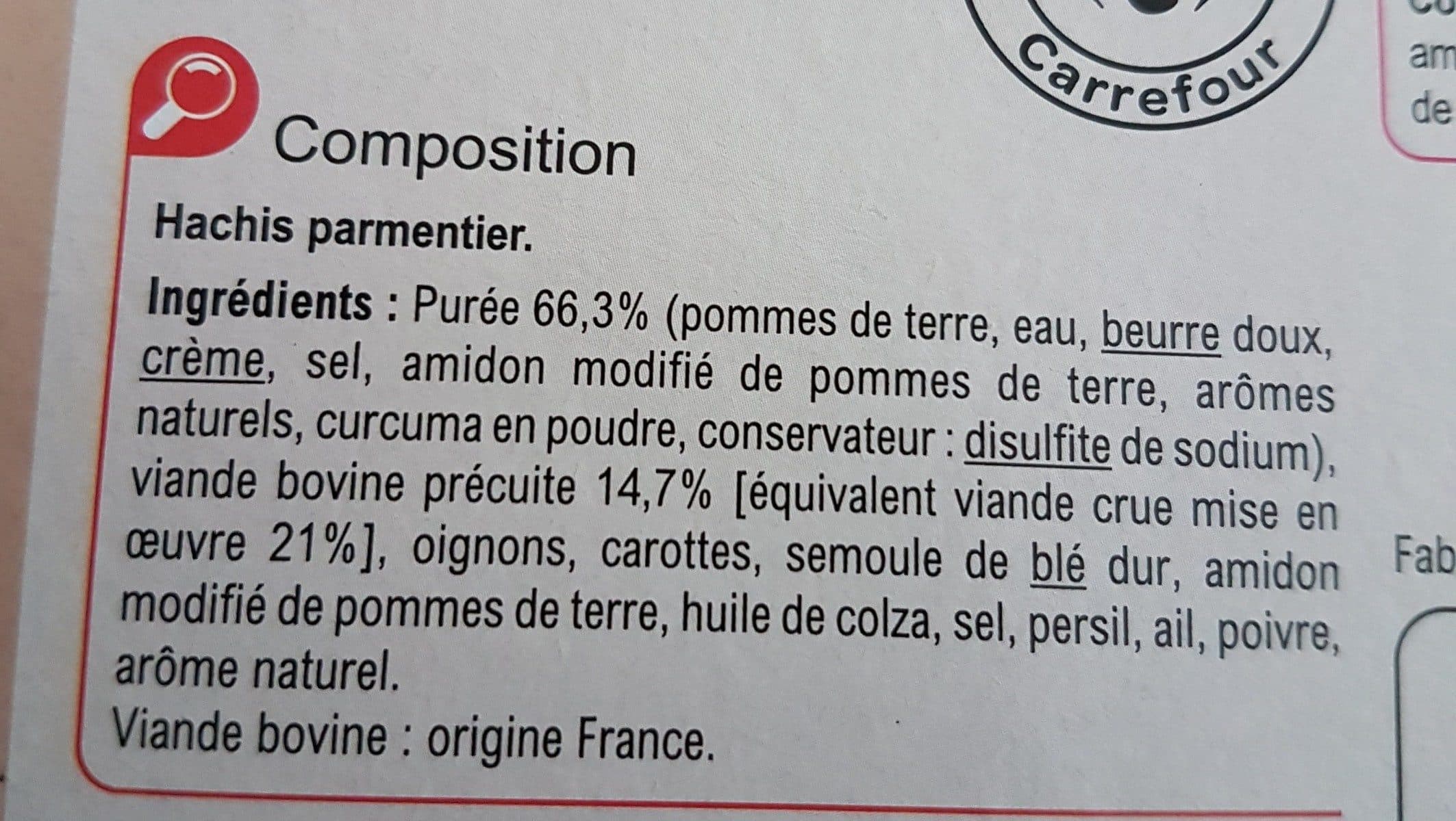 Carrefour Hachis Parmentier packshot