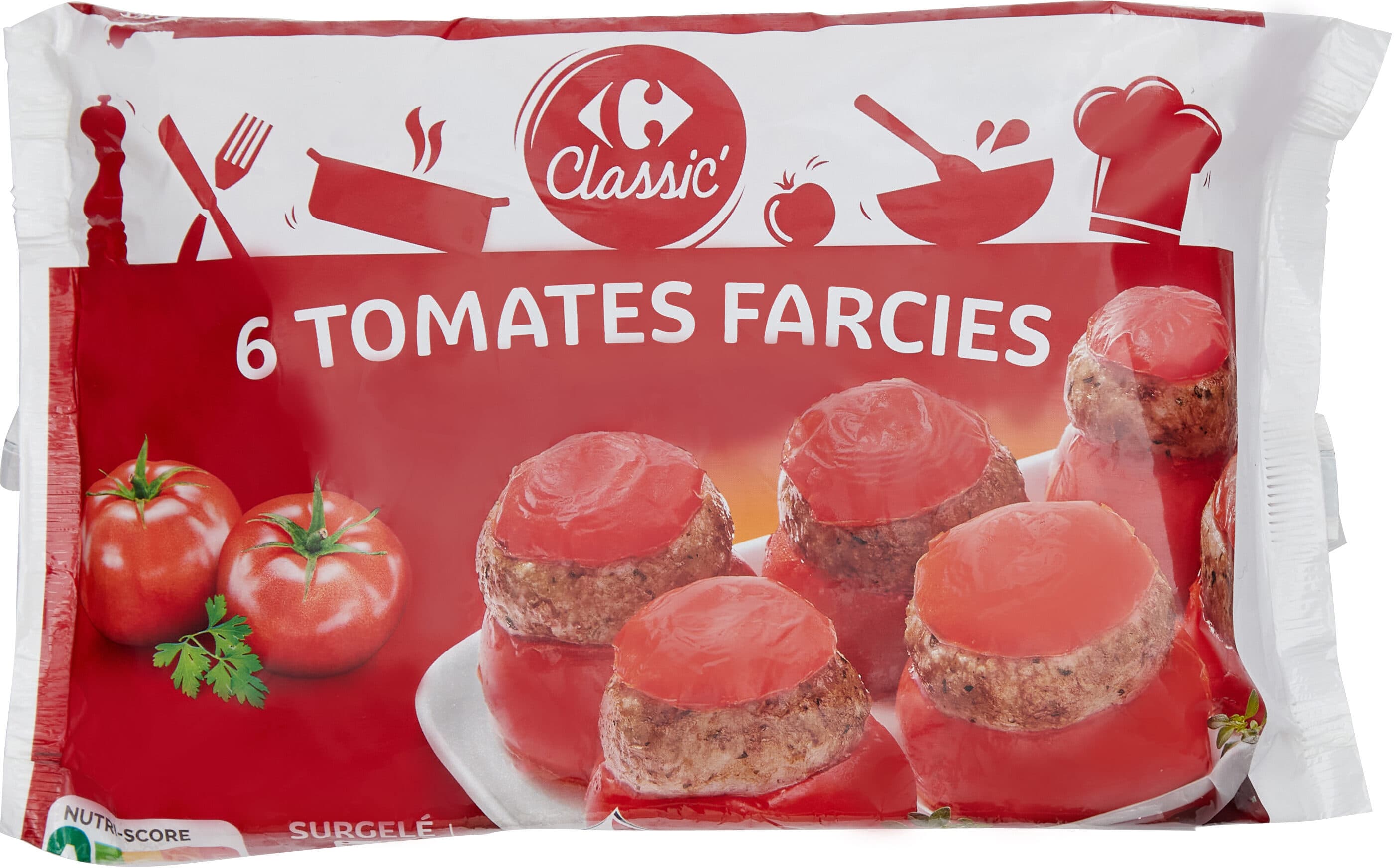 Carrefour 6 tomates farcies packshot