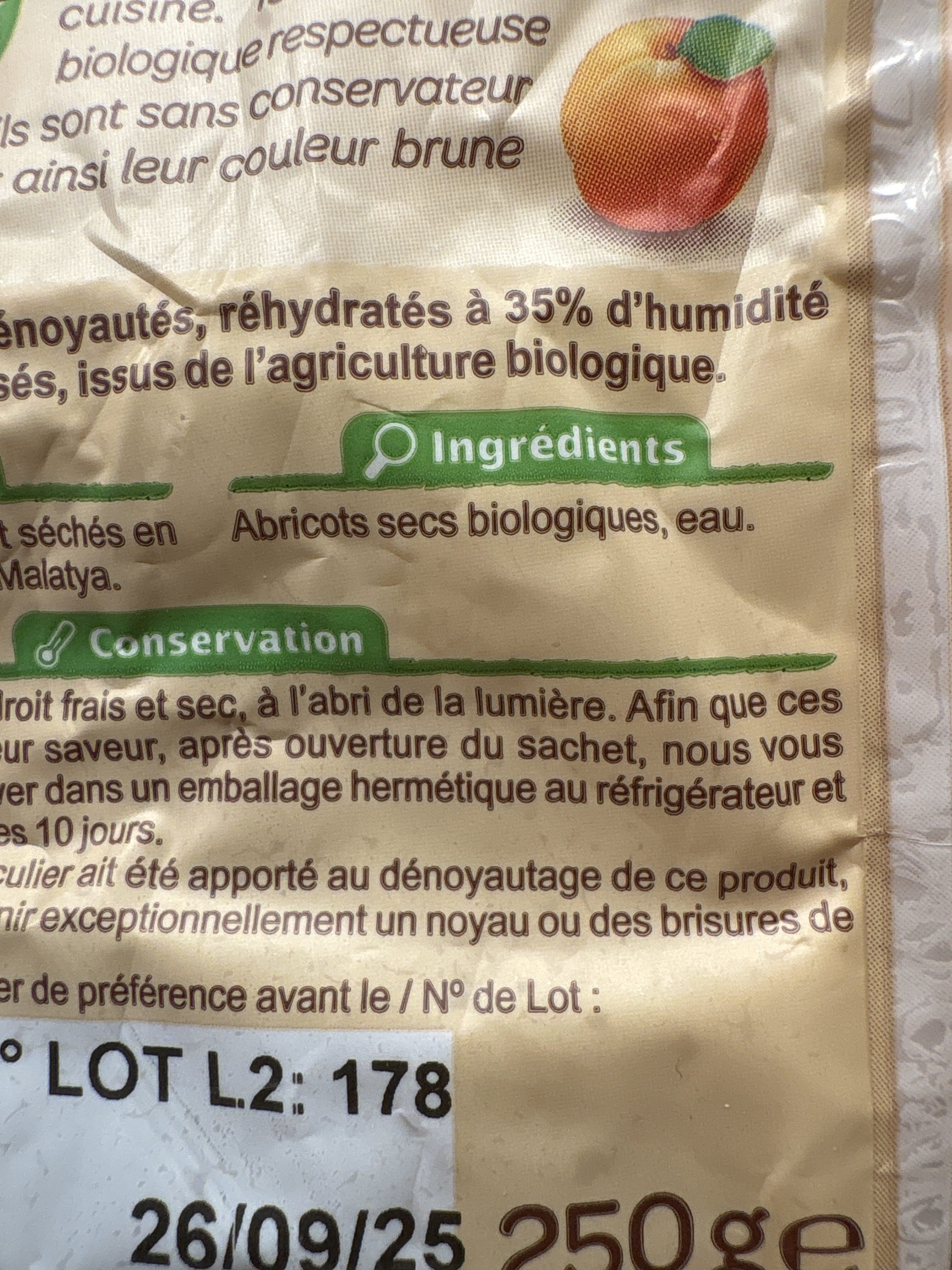 Carrefour BIO Abricots moelleux bio packshot