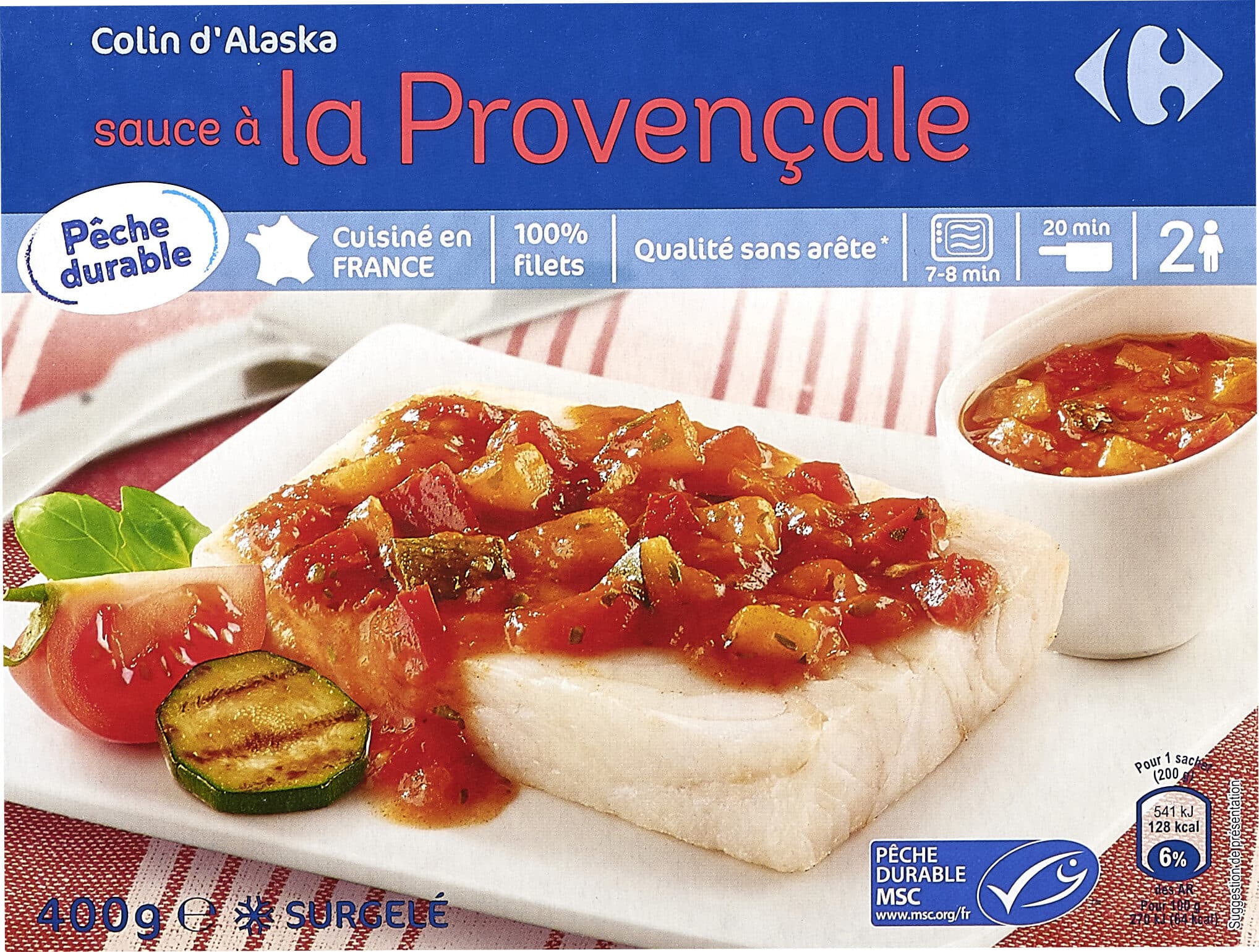 CMI (Carrefour Marchandises Internationales) Colin d'Alaska sauce provençale packshot