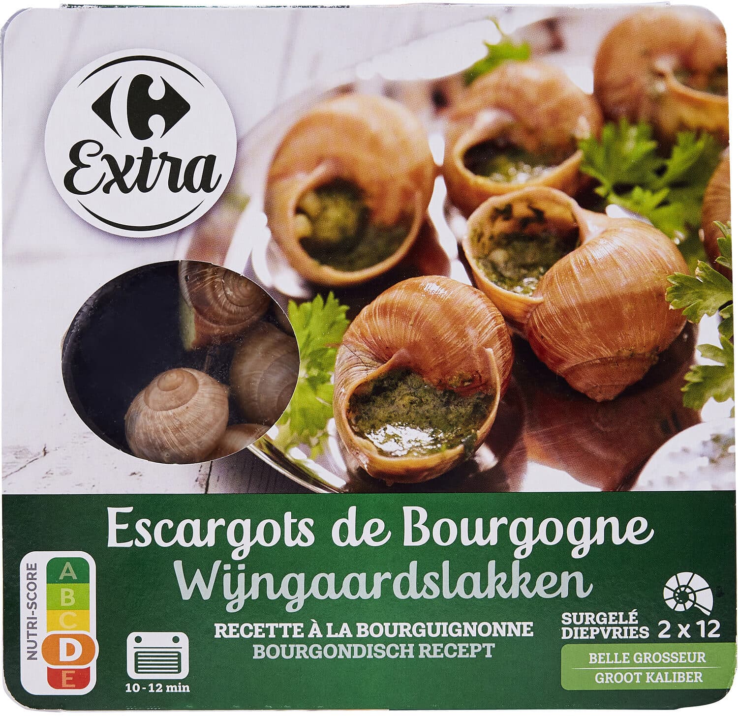 Carrefour Escargots de Bourgogne Recette à la bourguignonne packshot