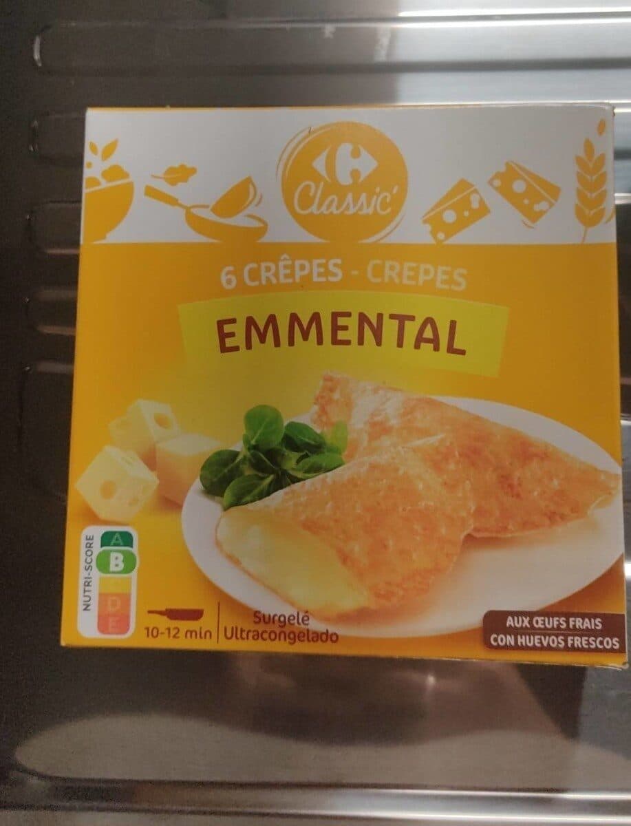 Carrefour Crepes rellenas de queso packshot