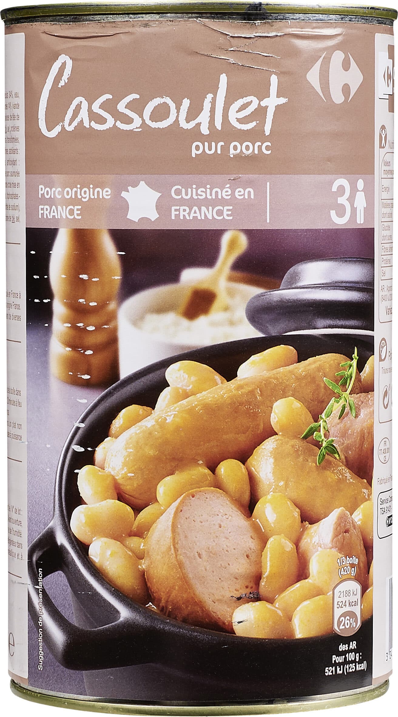 Carrefour Cassoulet packshot