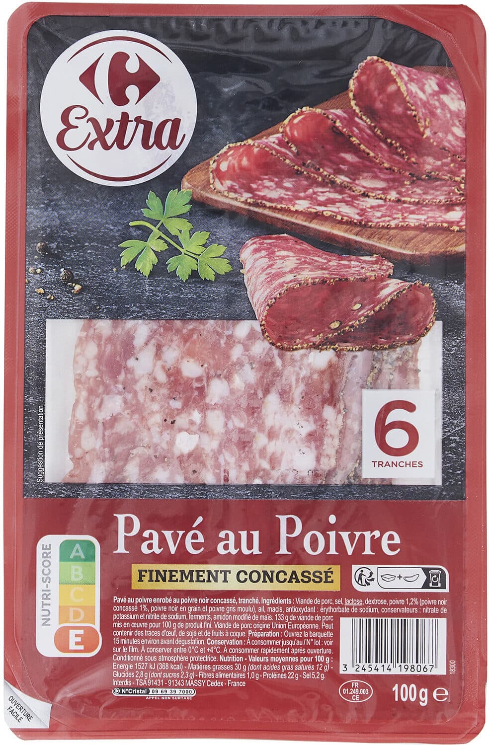 Carrefour Pavé au poivre packshot