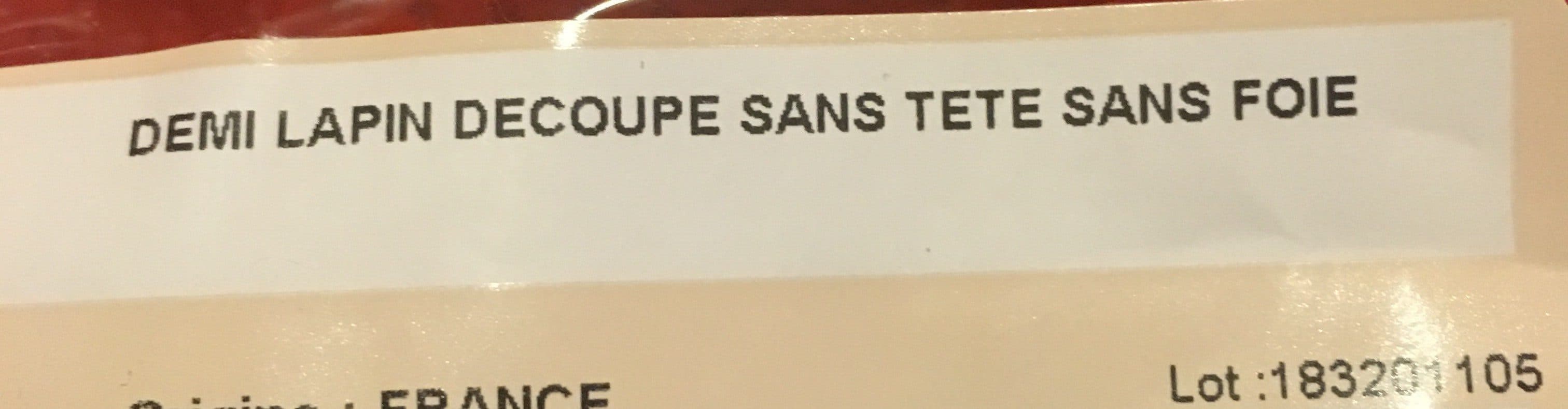 Carrefour Morceaux choisis de lapin packshot
