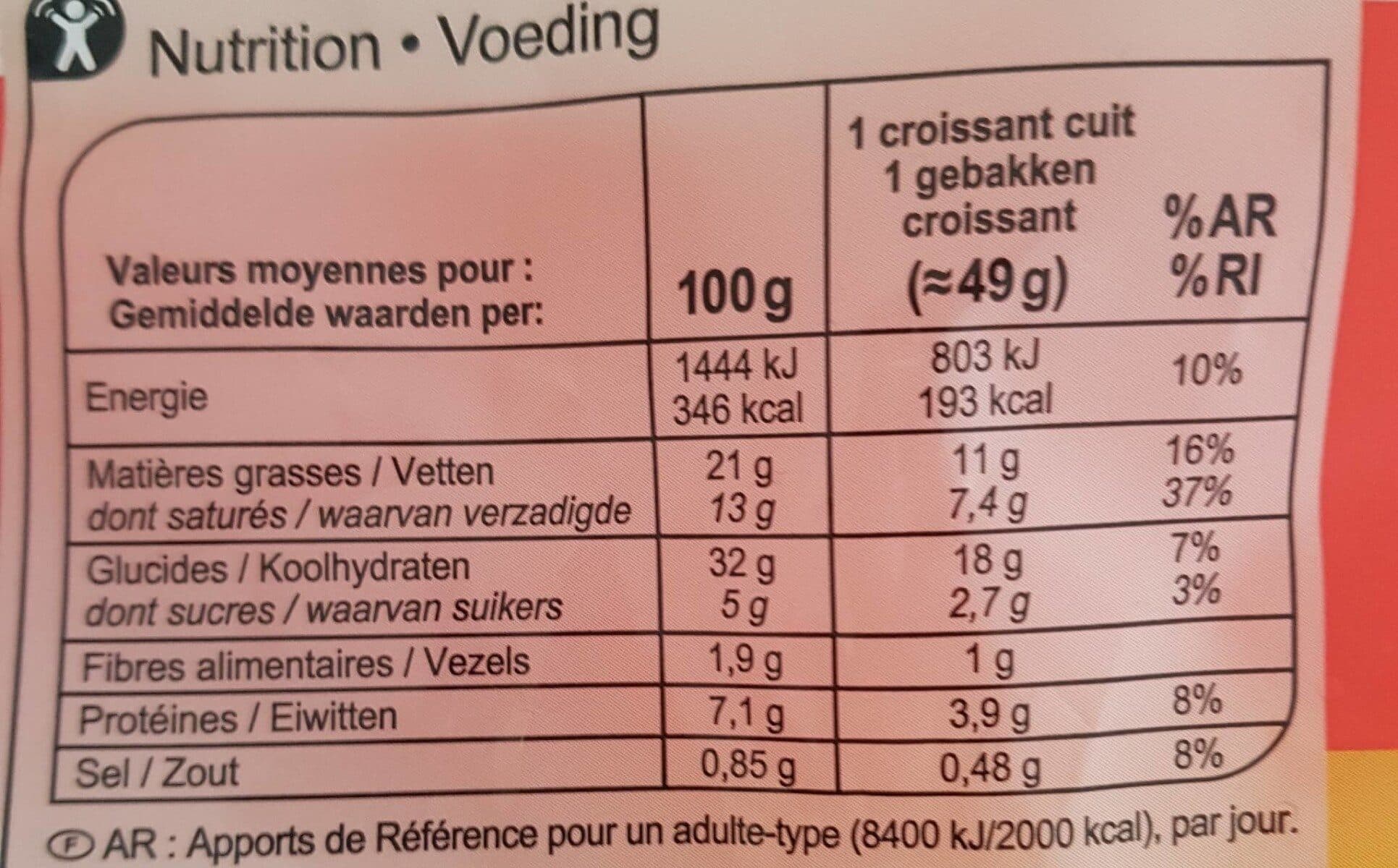 Carrefour Croissants con mantequilla packshot
