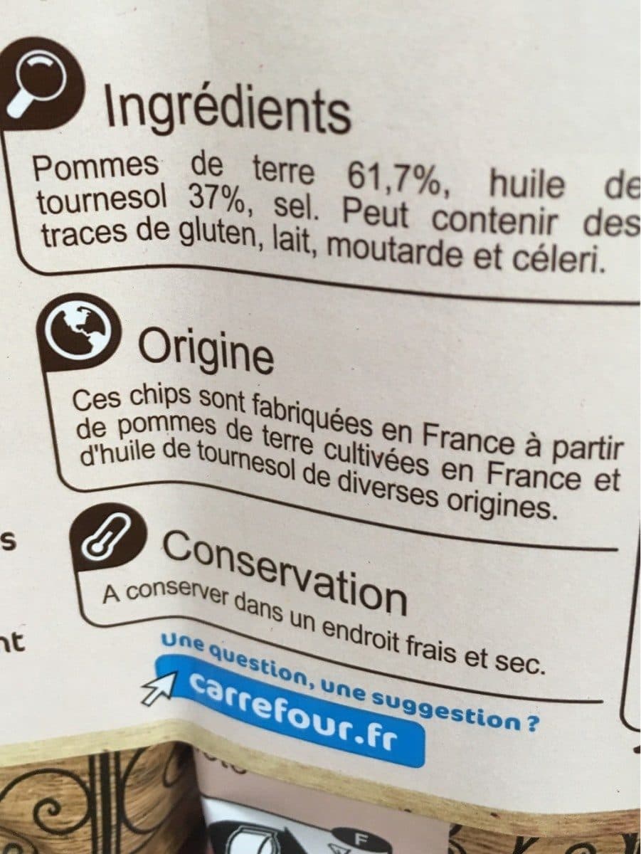 Carrefour Chips à l'Ancienne Nature packshot