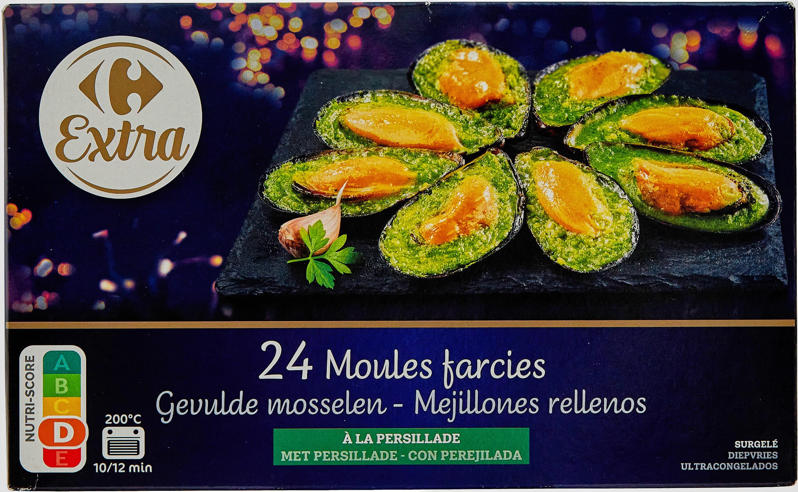 Carrefour 24 Moules farcies à la persillade packshot