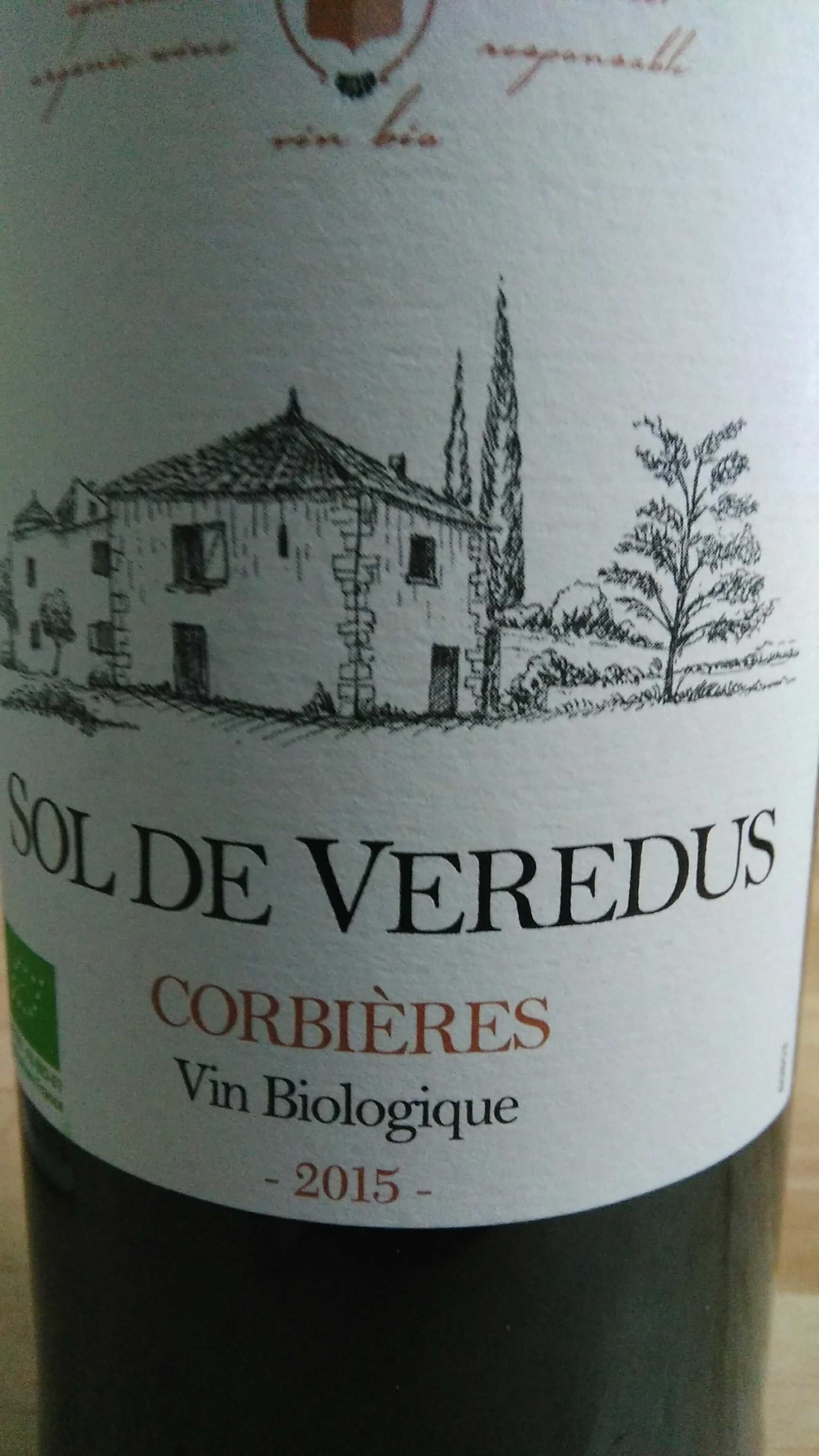 Sol de Veredus Vin rouge bio packshot