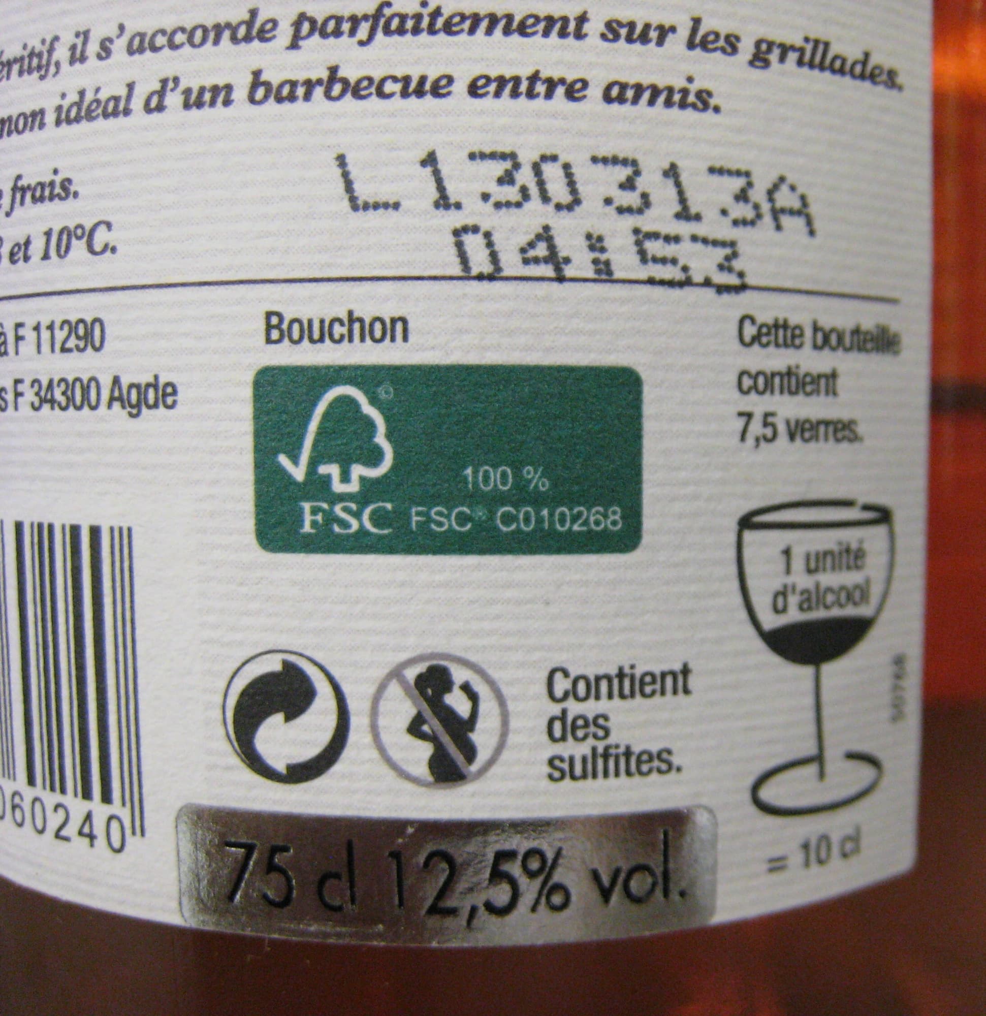 L'Héritage de Carillan Cinsault et Grenache Pays d'Oc 2011 IGP Bio L'Héritage de Carillan packshot