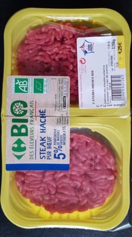 Carrefour Steaks hachés pur boeuf 5% MG packshot