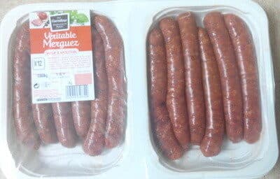 Carrefour Véritable Merguez Boeuf & Mouton (x 12) packshot
