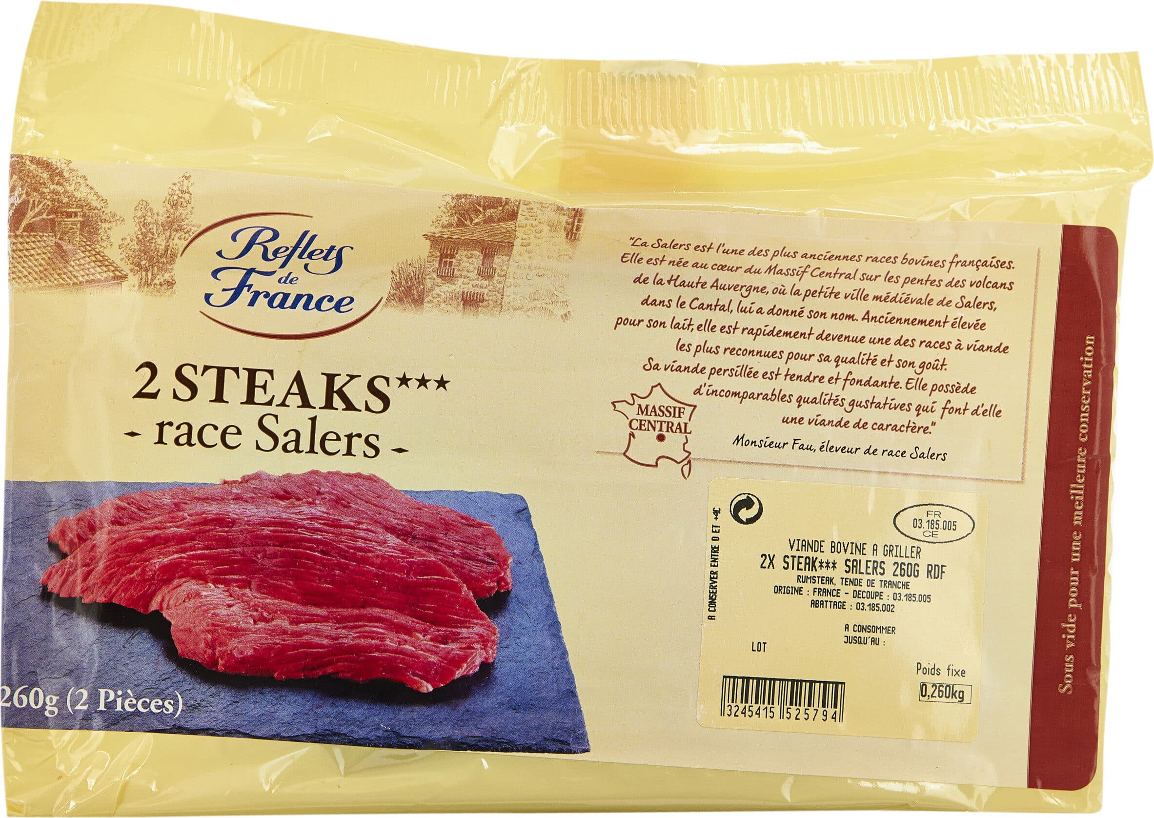 Reflets de France Steaks Race Salers packshot