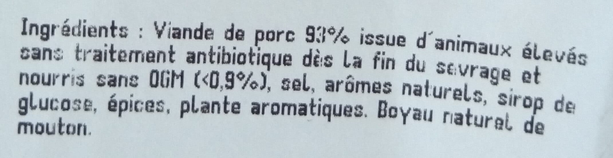 Carrefour 4 Chipolatas supérieures packshot