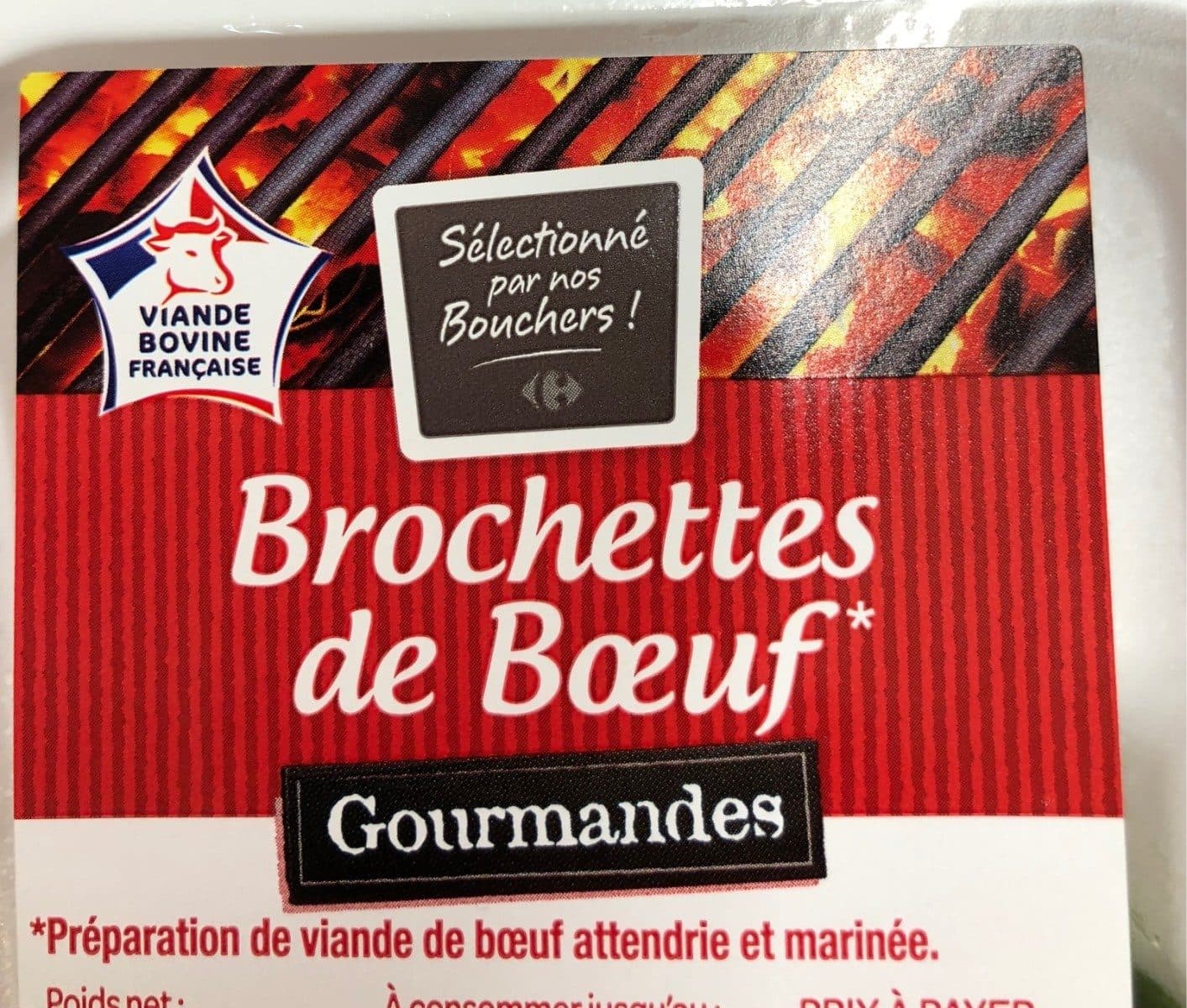 Open Food Facts Brochettes de bœuf gourmandes packshot