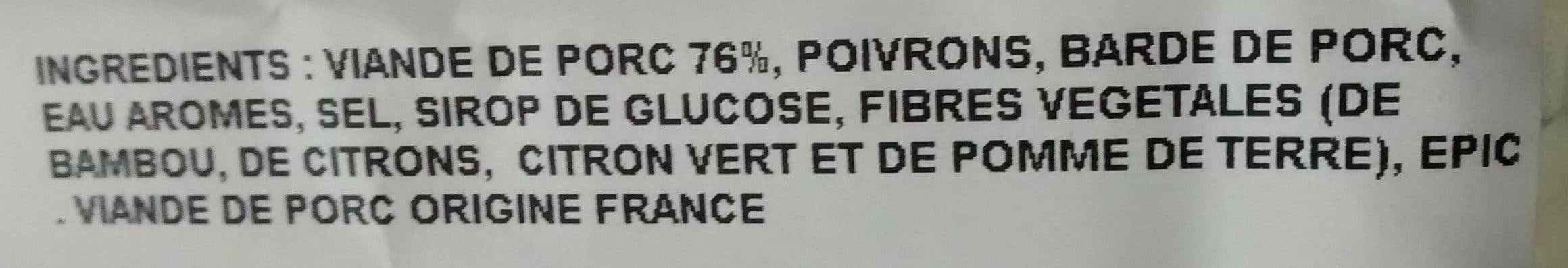 Chez Carrefour Brochettes de porc gourmandes packshot