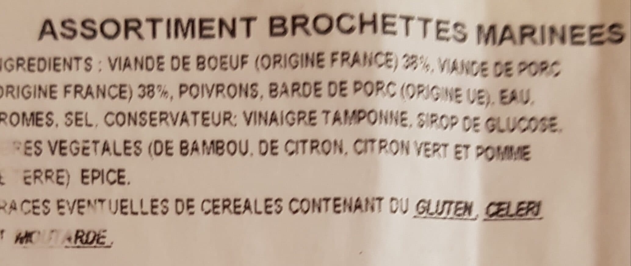 Carrefour Assortiment brochettes porc & bœuf spécial barbecue packshot